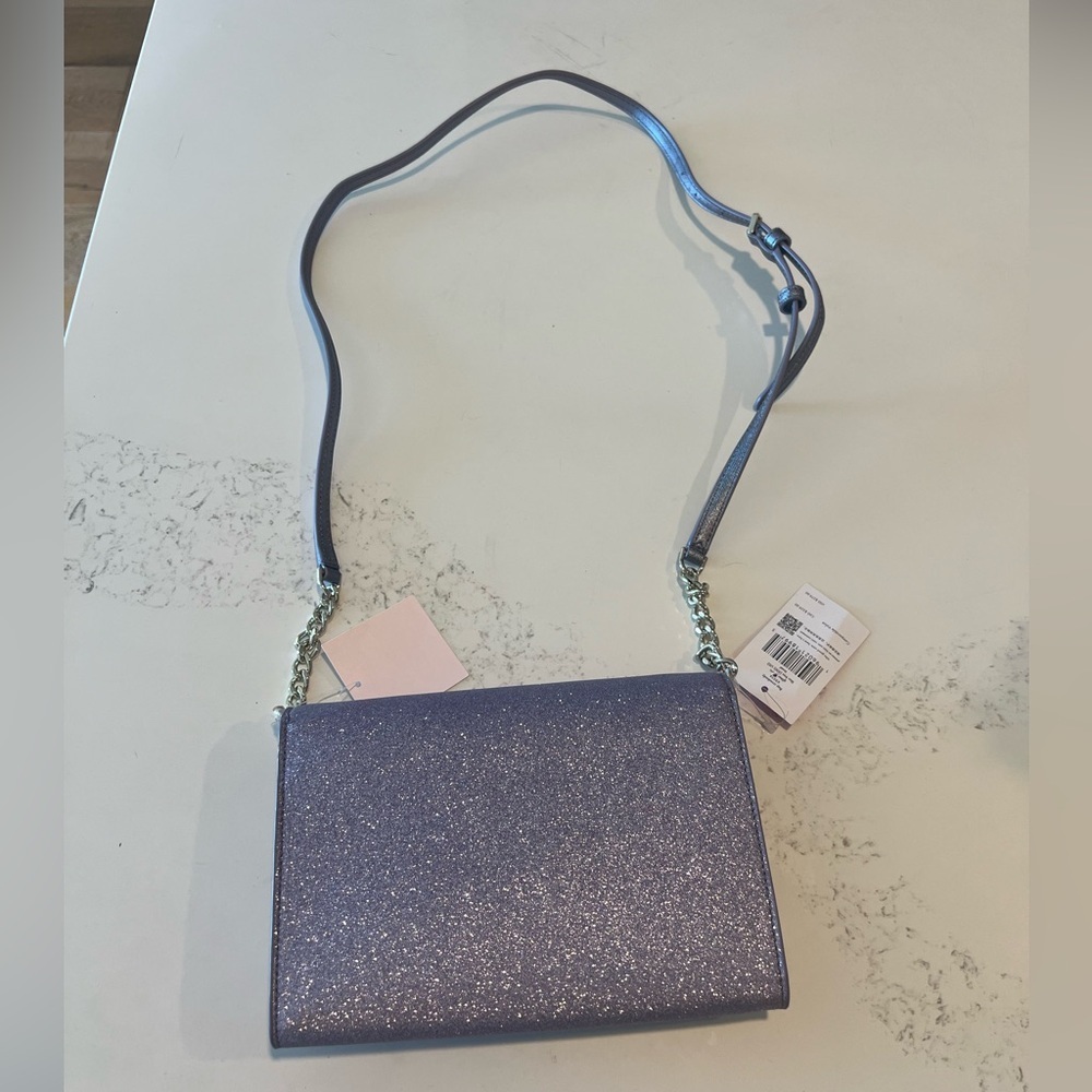 NWT Kate Spade Purple Glitter Crossbody Bag​​ - Picture 3 of 5